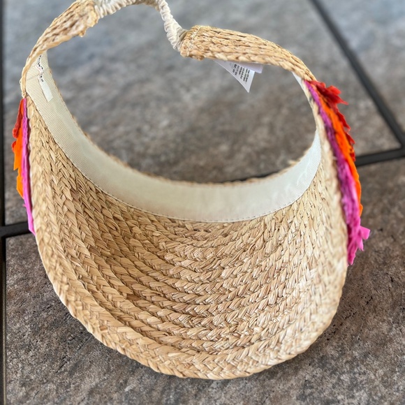 J. Crew Girls' straw fringe visor - Picture 6 of 7